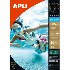 Apli Photobright Inkjet A4 - Résistant à l'eau, 100 feuilles - Publicité Apli Photobright Inkjet A4 - Résistant à l'eau, 100 feuilles - Publicité