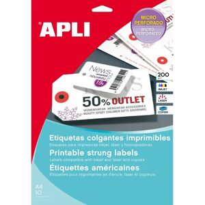 APLI White Printable Hang Tags - Tags APLI White Printable Hang Tags - Tags