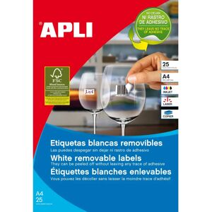APLI 10199 White Rectangular Adhesive Labels - Printer Labels APLI 10199 White Rectangular Adhesive Labels - Printer Labels