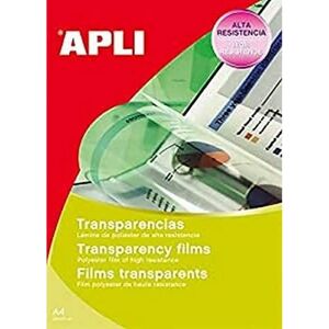 Apli Transparencies Adhesive A4 10 Sheets - Transparencies Apli Transparencies Adhesive A4 10 Sheets - Transparencies