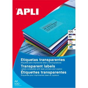 APLI Gennemsigtige etiketter - Weather-resistant polyester labels - 20 sheets APLI Gennemsigtige etiketter - Weather-resistant polyester labels - 20 sheets