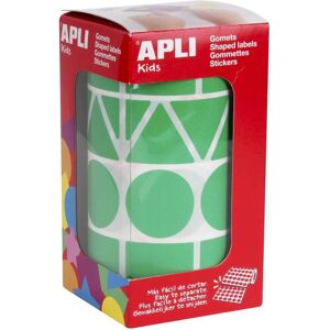 Apli Formes Géométriques XL 27mm Vert - Gomets Apli Formes Géométriques XL 27mm Vert - Gomets