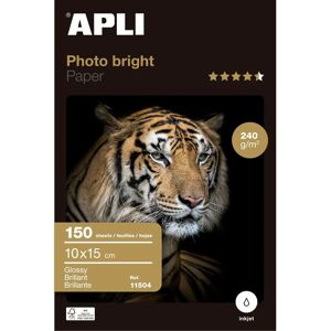 Papel fotográfico brillante Apli Photo Bright 10x15cm - 150 hojas Papel fotográfico brillante Apli Photo Bright 10x15cm - 150 hojas