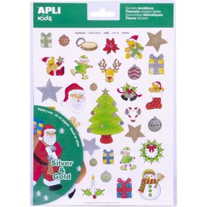 Apli Agipa Christmas Stickers - 3 Sheets - Multicolor - Holiday Decor Apli Agipa Christmas Stickers - 3 Sheets - Multicolor - Holiday Decor
