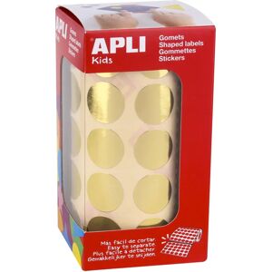 Apli Gold Circular Sticker Roll - 20mm for Crafts & Education Apli Gold Circular Sticker Roll - 20mm for Crafts & Education