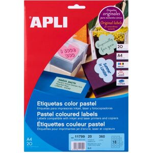 Apli Model 11799 Oval Pastel Labels - labels Apli Model 11799 Oval Pastel Labels - labels