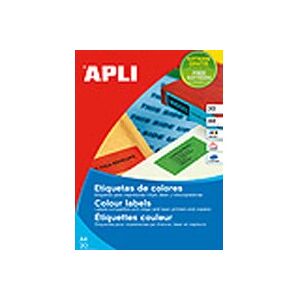 APLI Yellow Self-Adhesive Label Sheets - Label Sheets APLI Yellow Self-Adhesive Label Sheets - Label Sheets
