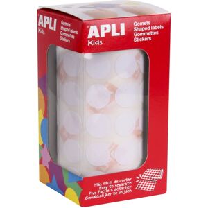 Apli Witte Ronde Stickers 15mm - Educatief & Veilig Apli Witte Ronde Stickers 15mm - Educatief & Veilig