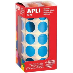Apli Blue Metallic Circular Stickers - 20mm Gometes Apli Blue Metallic Circular Stickers - 20mm Gometes