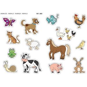 Autocollants Maxi Animaux Apli - 28 pièces - Publicité Autocollants Maxi Animaux Apli - 28 pièces - Publicité