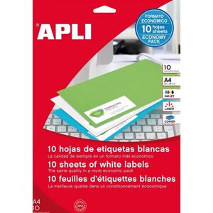 Étiquettes Blanches Permanentes A4 - 10 Feuilles Étiquettes Blanches Permanentes A4 - 10 Feuilles