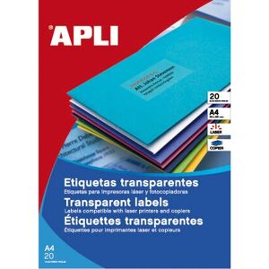 APLI Gennemsigtige etiketter - Printer label - Weather-resistant APLI Gennemsigtige etiketter - Printer label - Weather-resistant