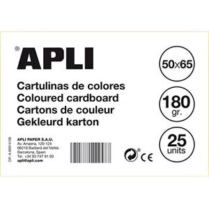 APLI 14263 Card Stock - Yellow - 50x65cm - 25 Sheets APLI 14263 Card Stock - Yellow - 50x65cm - 25 Sheets