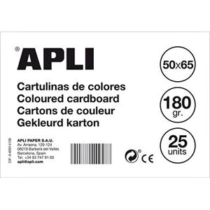 Carton gris Apli 14268 - 50 x 65 cm - 25 feuilles - Publicité Carton gris Apli 14268 - 50 x 65 cm - 25 feuilles - Publicité
