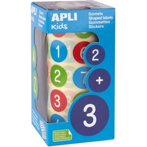 APLI Kids Round Stickers - 20mm Multicolored - Learning Aid APLI Kids Round Stickers - 20mm Multicolored - Learning Aid