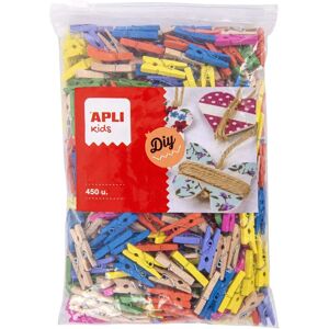 APLI Mini Paper Clips - 450 Assorted Colors - 25x3mm APLI Mini Paper Clips - 450 Assorted Colors - 25x3mm