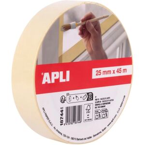 Ruban de Peinture Apli 25mm x 45m - Adhérence Forte - Résistant à l'Humidité - Bleu Ruban de Peinture Apli 25mm x 45m - Adhérence Forte - Résistant à l'Humidité - Bleu