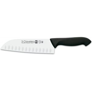 3 Claveles 08295 Stal nierdzewna Santoku nóż - Przybory kuchenne 3 Claveles 08295 Stal nierdzewna Santoku nóż - Przybory kuchenne