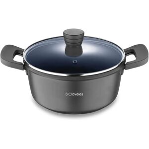 Claveles Gjutet aluminium Non-stick Gryta med Glaslock - Köksredskap Claveles Gjutet aluminium Non-stick Gryta med Glaslock - Köksredskap