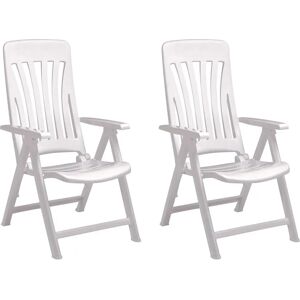Ensemble de 2 Chaises de Jardin Garbar Blanes - Style Classique - Résistant aux UV - Publicité Ensemble de 2 Chaises de Jardin Garbar Blanes - Style Classique - Résistant aux UV - Publicité