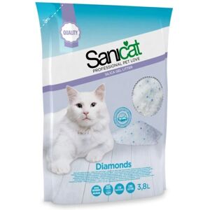 Sanicat Sanicat Diamonds Silica Cat Litter - Fragrance Free 3.8L Sanicat Sanicat Diamonds Silica Cat Litter - Fragrance Free 3.8L