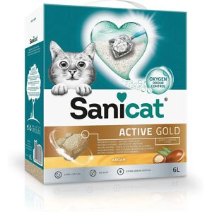Sanicat Clumping Cat Litter Active Gold Argan - 6 L Sanicat Clumping Cat Litter Active Gold Argan - 6 L