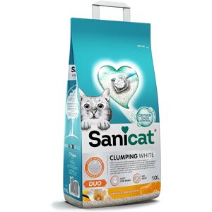 Sanicat Arena Para Gatos - Arena Blanca Aglomerante con Aroma a Vainilla y Mandarina Sanicat Arena Para Gatos - Arena Blanca Aglomerante con Aroma a Vainilla y Mandarina