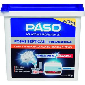 Paso Fosas Sépticas 16 Pastillas - Limpieza eficaz y segura Paso Fosas Sépticas 16 Pastillas - Limpieza eficaz y segura