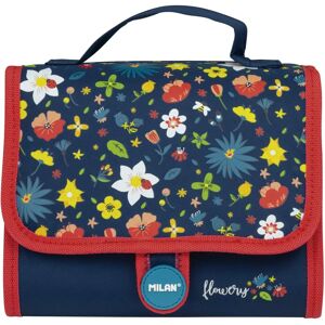 Milan Model 08831fw - Blue Flowery Pencil Case Milan Model 08831fw - Blue Flowery Pencil Case