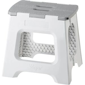 Taburete Plegable Gris VIGAR - 150kg, 32cm Taburete Plegable Gris VIGAR - 150kg, 32cm