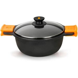 BRA A270320 Zwarte Aluminium Casserol - 20cm 3L BRA A270320 Zwarte Aluminium Casserol - 20cm 3L
