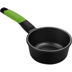 BRA A121470 Compact Aluminum Saucepan - 1.25L, Black/Green BRA A121470 Compact Aluminum Saucepan - 1.25L, Black/Green