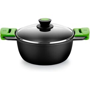 BRA A400332 8.3L Cast Aluminum Induction Saucepan - Black BRA A400332 8.3L Cast Aluminum Induction Saucepan - Black