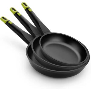 Juego de 3 sartenes BRA A491235 - Aluminio, Antiadherente, Inducción Juego de 3 sartenes BRA A491235 - Aluminio, Antiadherente, Inducción