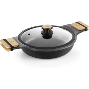 Bra A790528 Baking Dish - 28cm - Black - PFOA-Free Cast Aluminum Bra A790528 Baking Dish - 28cm - Black - PFOA-Free Cast Aluminum