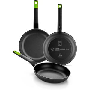 Set de 3 sartenes BRA A841201 - Antiadherentes, Aluminio, Varias medidas Set de 3 sartenes BRA A841201 - Antiadherentes, Aluminio, Varias medidas