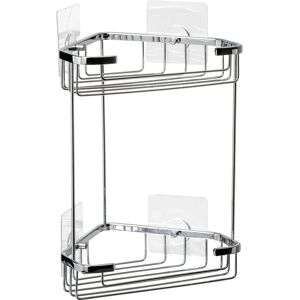 Tatay Chrome Corner Shower Caddy - 2 Shelves - Shower Bathroom Organizer Tatay Chrome Corner Shower Caddy - 2 Shelves - Shower Bathroom Organizer
