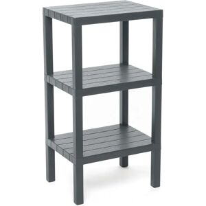 Tatay 3-Tier Rectangular Shelf - Wood Effect Finish Tatay 3-Tier Rectangular Shelf - Wood Effect Finish