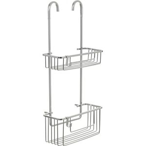 Tatay Aluminum Shower Shelf - 2 Baskets, 2 Hooks, Modern Design Tatay Aluminum Shower Shelf - 2 Baskets, 2 Hooks, Modern Design