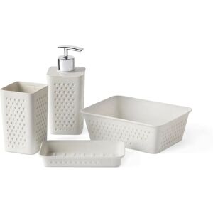 Tatay A6 Bathroom Organizer Set - 4 Units White Tatay A6 Bathroom Organizer Set - 4 Units White