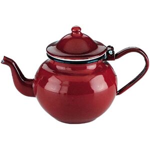 Ibili 910350 Red Enamel Steel Teapot - 0.5L - Dishwasher Safe Ibili 910350 Red Enamel Steel Teapot - 0.5L - Dishwasher Safe