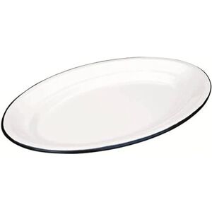 Assiette ovale Ibili 35x24cm - Acier, Blanc/Bleu - Publicité Assiette ovale Ibili 35x24cm - Acier, Blanc/Bleu - Publicité