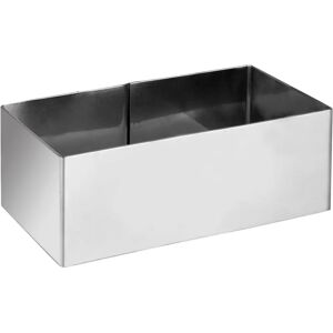 Ibili Edelstahl Rechteckiger Dessertring - Rechteckige Form, Edelstahl - 8 x 5 x 4.5 cm Ibili Edelstahl Rechteckiger Dessertring - Rechteckige Form, Edelstahl - 8 x 5 x 4.5 cm