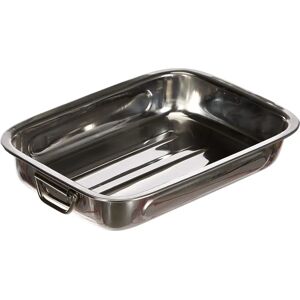 Ibili 651430 Stainless Steel Roasting Pan with Folding Handles - Roasting Pan Ibili 651430 Stainless Steel Roasting Pan with Folding Handles - Roasting Pan