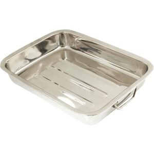 Plat à rôtir en inox Ibili - Anses pliantes - 35x26x6,5cm - 5,4L - Publicité Plat à rôtir en inox Ibili - Anses pliantes - 35x26x6,5cm - 5,4L - Publicité