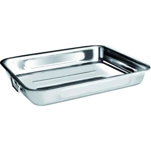 Assiette à Rôtir en Inox Ibili - Ansse Pliantes - 40x28x7 cm - Publicité Assiette à Rôtir en Inox Ibili - Ansse Pliantes - 40x28x7 cm - Publicité