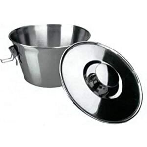 Ibili 651616 Gray Stainless Steel Pudding Mold with Lid - 16cm - Durable & Dishwasher Safe Ibili 651616 Gray Stainless Steel Pudding Mold with Lid - 16cm - Durable & Dishwasher Safe