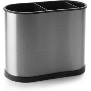 Ibili 797250 Kitchenware Organizer - Silver/Black - 3 Compartments Ibili 797250 Kitchenware Organizer - Silver/Black - 3 Compartments