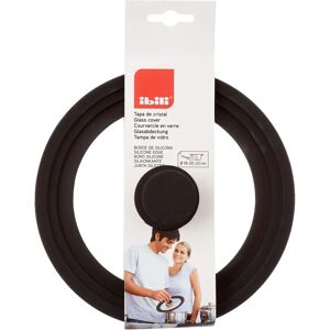 Ibili Pan Lid - 18/20/22cm Glass Cover with Silicone Edge Ibili Pan Lid - 18/20/22cm Glass Cover with Silicone Edge