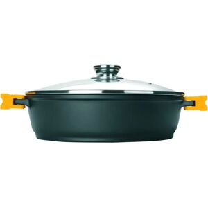 Ibili 461024 Gietijzeren stoofpot met deksel Evolution 24cm - Zwart - Verwijderbare handgrepen Ibili 461024 Gietijzeren stoofpot met deksel Evolution 24cm - Zwart - Verwijderbare handgrepen